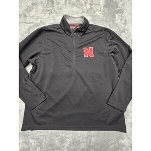 Nebraska 1/4 Zip‎ Pull-Over Franchise Club XXL Authentic Garment